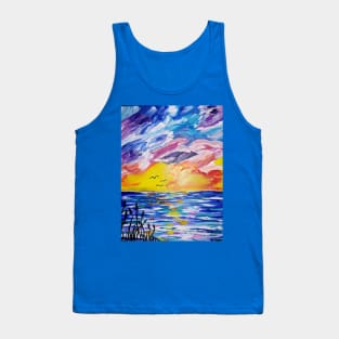 Back Bay at Sunset Tank Top